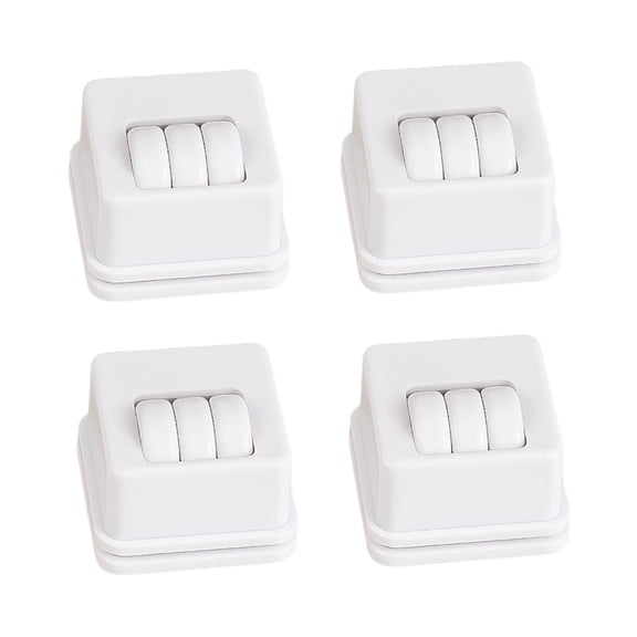 4 Pieces Furniture Caster Wheels Swivel Wheels Roller Plastic Construction for Home Office Kitchen Appliances
