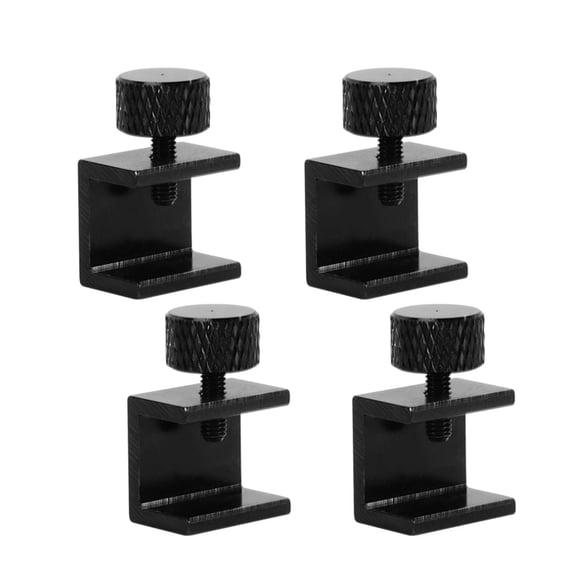 4 Pieces Glass Bed Clips Clamps Adjustable Aluminium Alloy Printer Fix Glass Bed Clips Hot Bed Glass Platform Clips