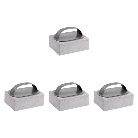 4 Pieces Grill Cleaning Stones Reusable Portable Grill Cleaning Brick Grill Cleaner Blocks for Kitchen Appliances BBQ