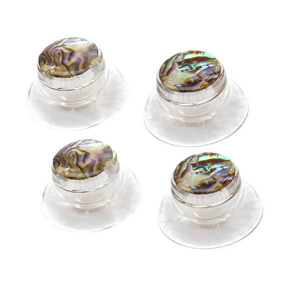 4 Pieces Guitar Knob Cap Volume Control Hat Style Durable PP for Bass Guitar Instrument Replacement