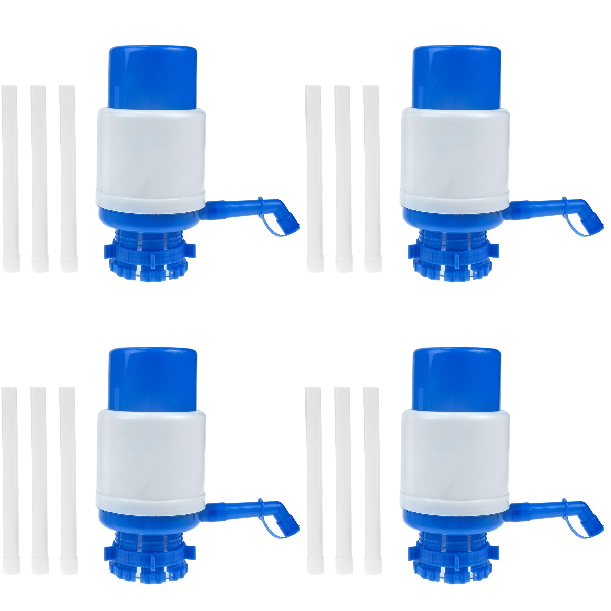 4 Pieces Hand Press Water Dispenser Pump Manual Tool Portable Automatic
