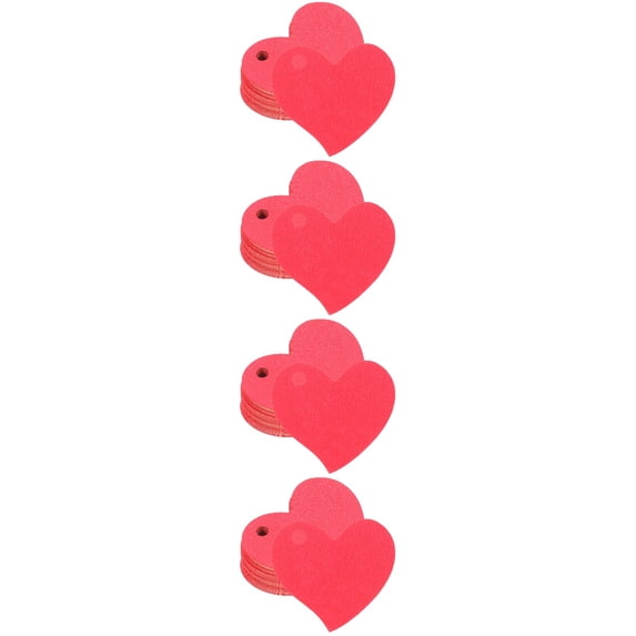4 Pieces Heart Shaped Elevator Valentine's Day Gift Tags