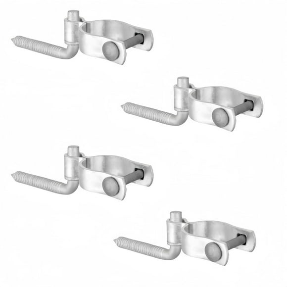 4 Pieces Heavy Duty Farm Gate Hinge Kit, Galvanized Steel Rustproof Hinges with 5/8 Inch Pins for Wood/Metal/Fence Gates, High Load Bearing Capacity C80
