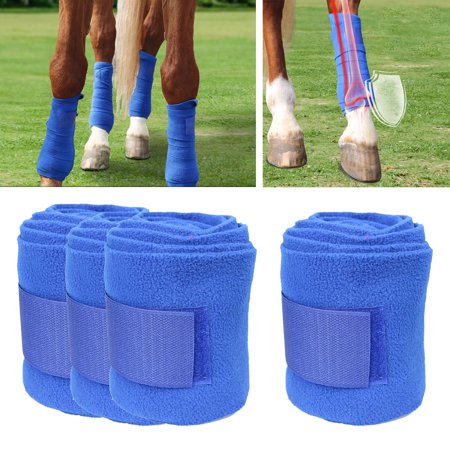 4 Pieces Horse Leg Wraps Equestrian Equipment Riding Racing