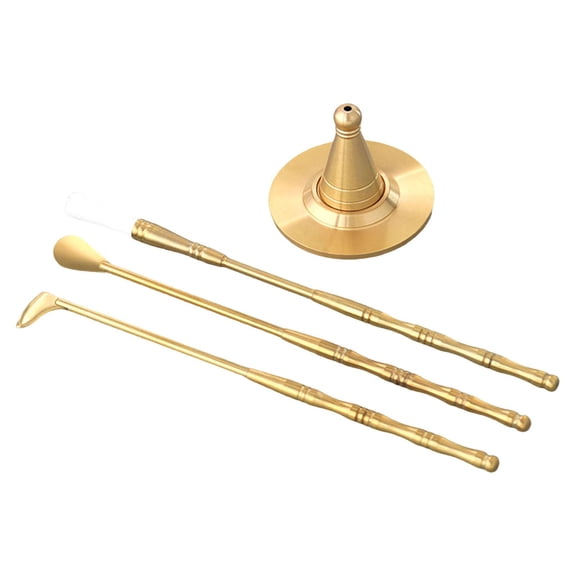 4 Pieces Incense Making Kit Incense Burner Accessories Brass Build for Home Office Meditation Scenes