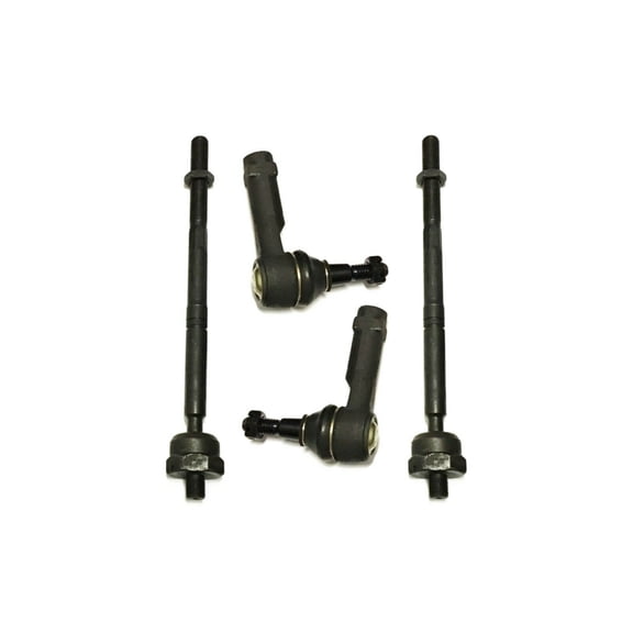 4 Pieces Inner & Outer Tie Rod Ends Steering Set Fits Passenger and Driver Fits select: 2004-2008 FORD F150, 2006-2008 LINCOLN MARK LT