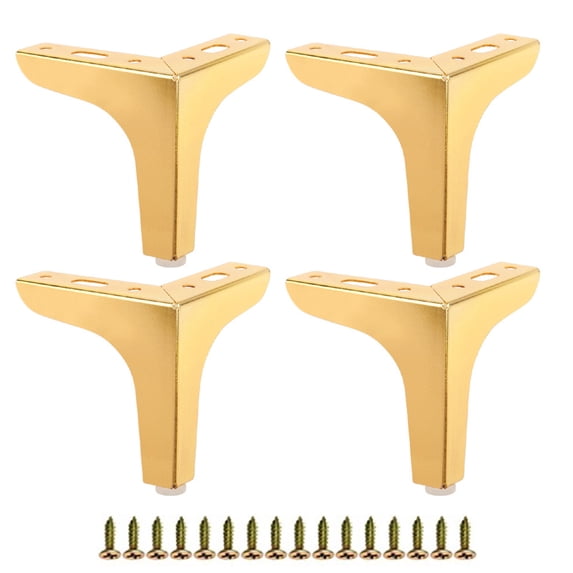 4 Pieces Iron Furniture Legs Replacement Feet Metal Sofa Bed Leg Right Table Legs