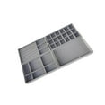 thumbnail image 1 of 4 Pieces Jewelry Trays Organizer Insert Divider for Gift Watch Necklace Grey, 1 of 10