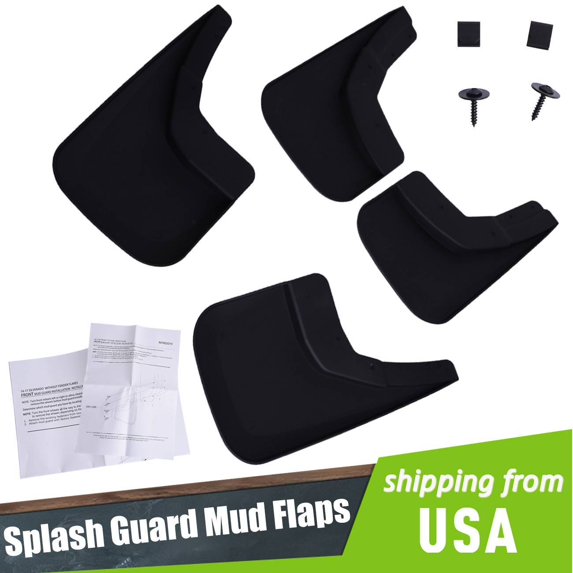 4 Pieces KIT Mud Flaps Splash Guards for cheverolet Silverado 1500 Fits select: 2015-2018 CHEVROLET SILVERADO K1500 LT, 2014 CHEVROLET SILVERADO K1500