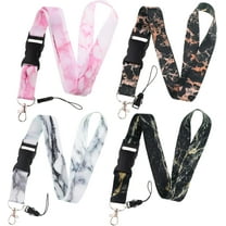 4 Pieces Key Lanyard ID Lanyards Neck Strap Key Chain Holder Wristlet Lanyard for Women Men