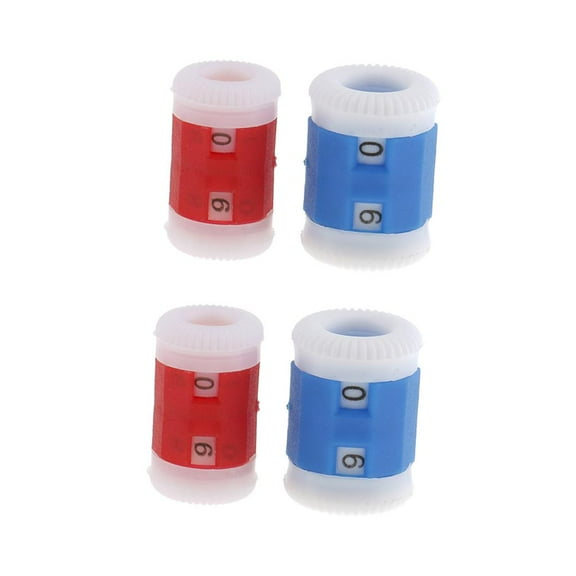 4 Pieces Knitting Row Counter Stitch Counter Crochet Tool 2mm - 8mm Large