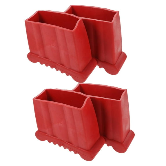 4 Pieces Ladder Non Slip Feet Mats Rubber Steep Ladder Foot Pads Convenient Easy to Install Extension Ladder Acccessoires Replacement 5.1cmx2.7cm