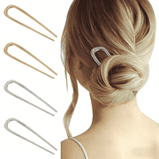 4 Pieces Large 5.5 Inch French Hair Pin, Hair Sticks for Thick Hair and Long Hair Updos