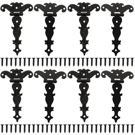 4 Pieces Latch T-Shaped Door Hinge Anti-oxidation Stable Fixing