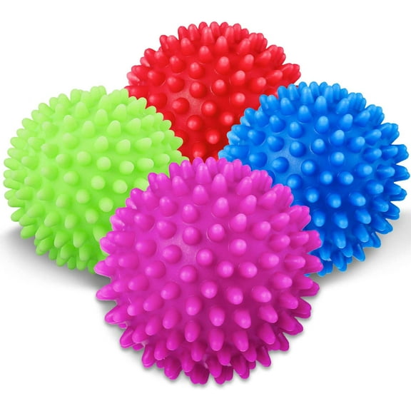 4 Pieces Laundry Dryer Balls Reusable Laundry Drying Balls Alternative to Fabric Softener for Reducing Drying Time, Fewer Wrinkles Less Static Soften Clothes Wash