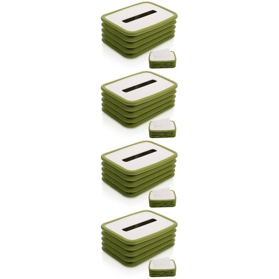 4 Pieces Lid Folding Tissue Box Paper Boxes Extraction Type Storage