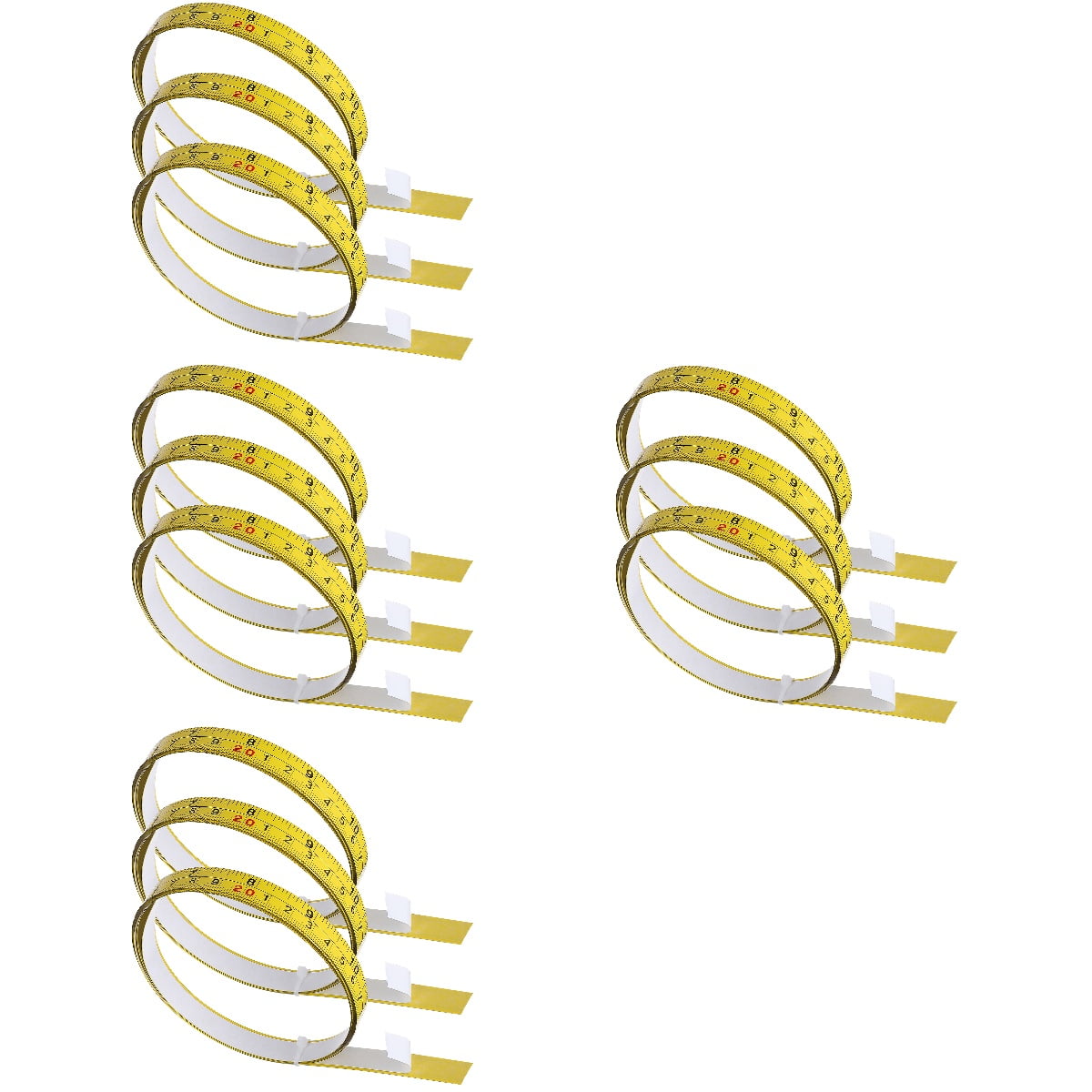 4-Pack Measuring Tape Body Ruler Set Peel and Stick for Accurate Body Measurements and Crafting Work