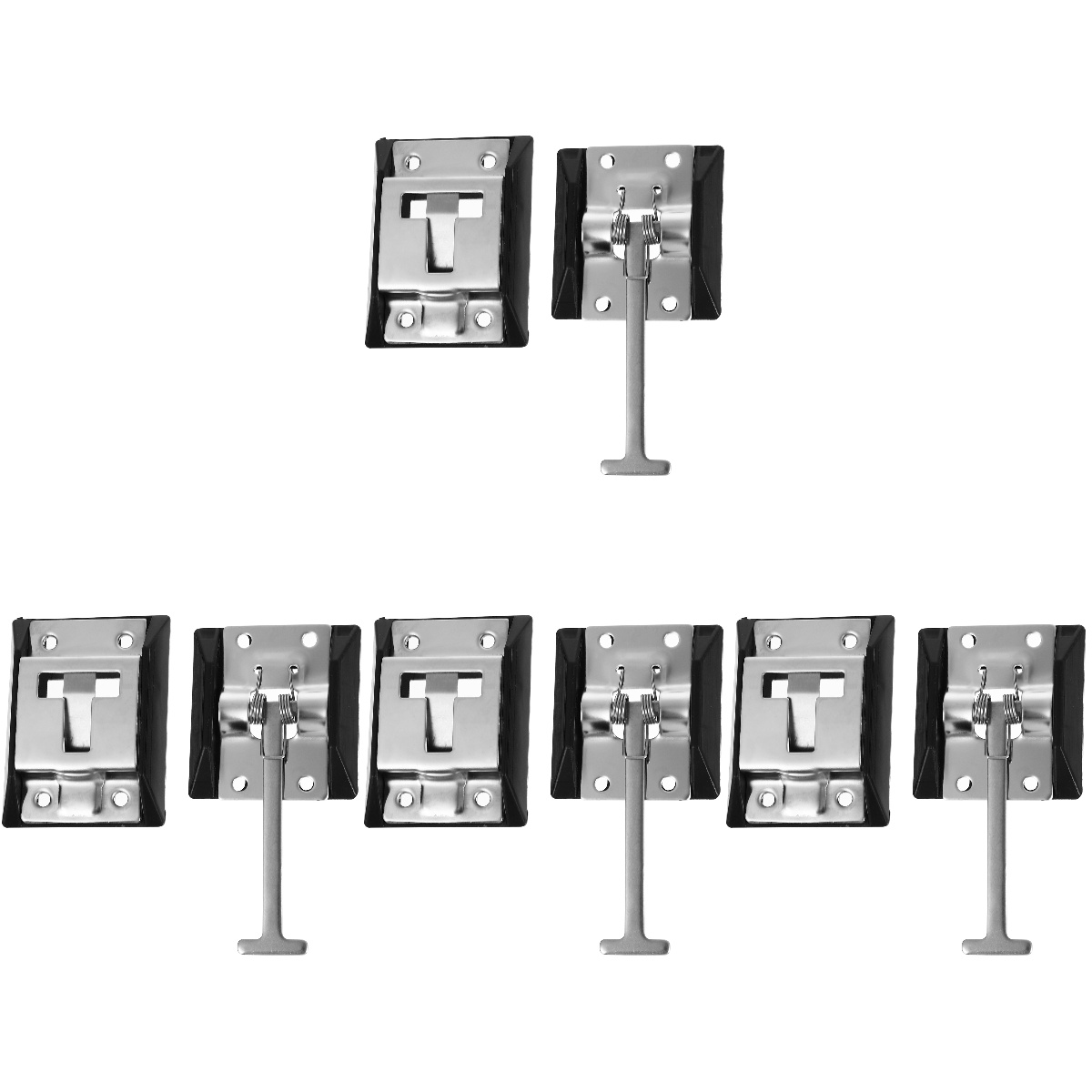 4 Pieces Metal Door Catch Holder Tow Truck Black Car Accessories T