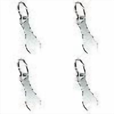 4 Pieces Metal Shopping Cart Key Ngheia Stainless Grocery Cart Key Remover – Portable Quarter Holder for European & American Trolley – Compact Key Ring for Easy Cart Unlocking