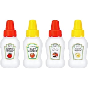 Mini Container Dimensions Small Ketchup Bottles for Condiments
