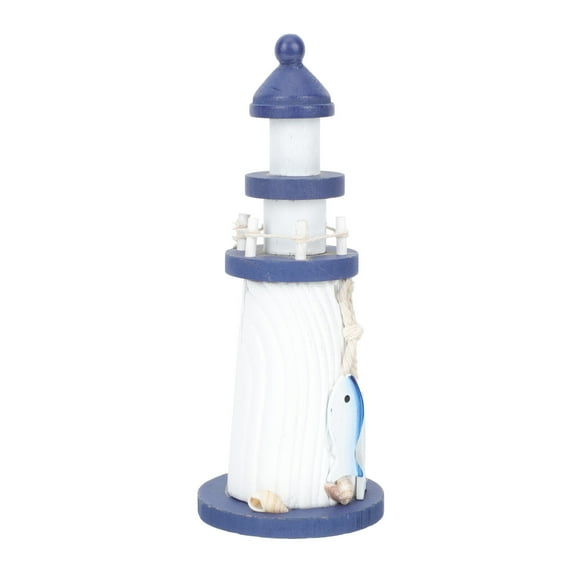 4 Pieces Miniature Lighthouse Decor Company Mediterranean Style
