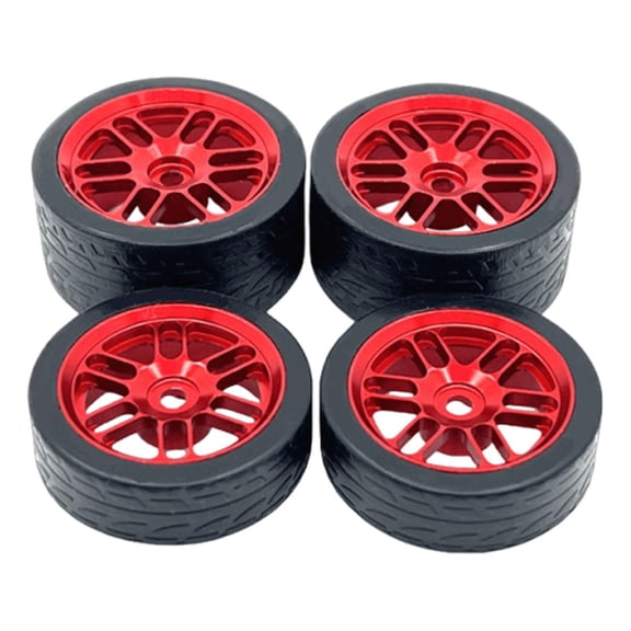 4 Pieces Model DIY RC Spare Parts Easy Installation Sturdy Alloy Construction for 1/24 Micro-b Vehicles