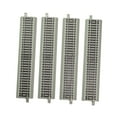 thumbnail image 1 of 4 Pieces Model Train Track HO Scale Railroad Track DIY Assembly PP Iron Material for 1:87 Table Activity Kids, 1 of 9