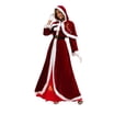 Santa Mittens 4 Pieces Mrs Claus Costume for Women Christmas Santa Costume Dress ...