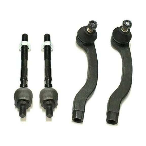 4 Pieces New Inner and Outer Tie Rod Ends Driver Left Passenger Right Side Steering Kit Fits select: 1996-2000 HONDA CIVIC