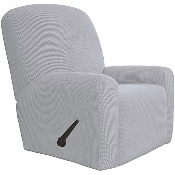 ele ELEOPTION Recliner bankovertrek, stretch ruststoelovertrek, spandex jacquard 4-delige relaxstoelhoes, stretchhoes voor ligstoel, relaxstoel, massagestoel (donkerblauw