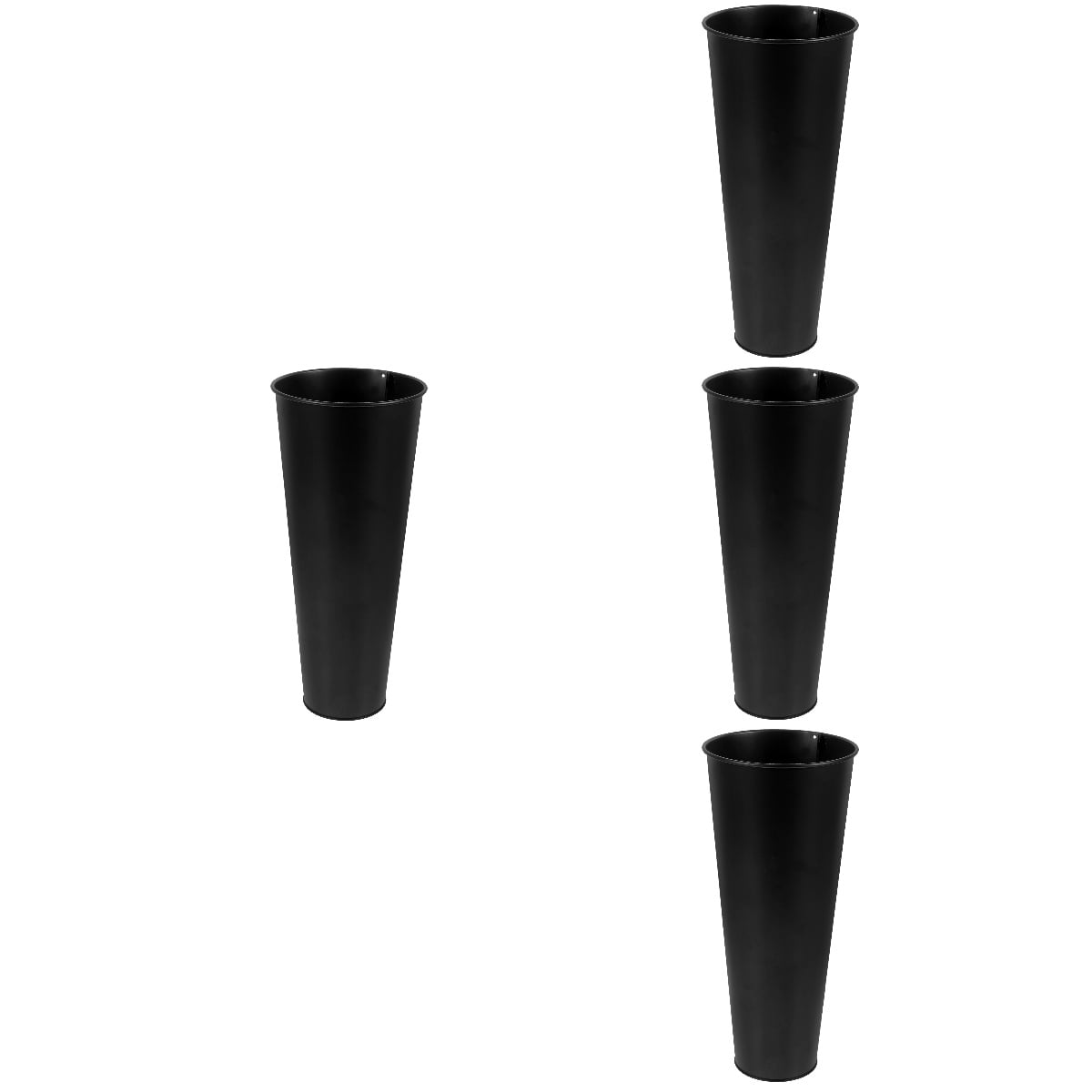 4 Pieces Patio Umbrella Stand Holder Elder 28.50X12.50X12.50CM Black