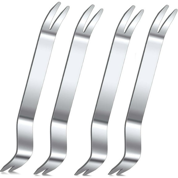 4 Pieces Paver Extractor Tool,Happon Stainless Steel Paver Extraction Tool,Removal Raise Sunken Brick Tool for Garden Lawn Yard Replace Paver Patio Blocks