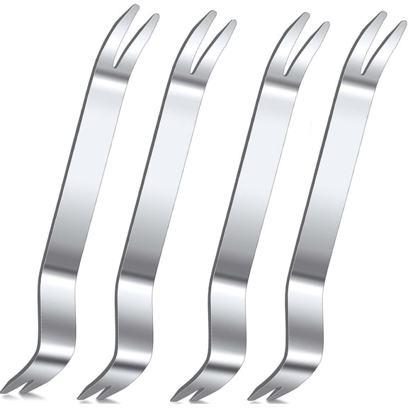4 Pieces Paver Extractor Tool,Happon Stainless Steel Paver Extraction Tool,Removal Raise Sunken Brick Tool for Garden Lawn Yard Replace Paver Patio Blocks