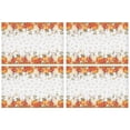 thumbnail image 1 of 4 Pieces Place Mat Linen Durable Table Placemats Welcome Autumn Maple Leaf Pumpkins Dinner Mats for Outdoor Tables Desk Kitchen, 1 of 7