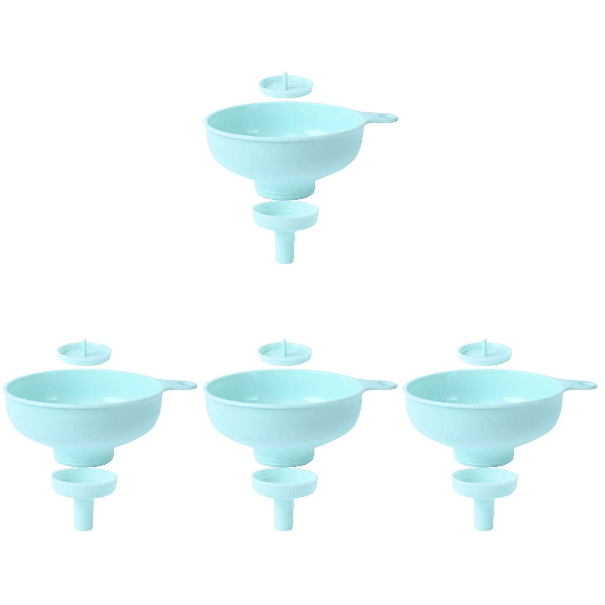 4 Pieces Plastic Funnel Beverage Funnel Drink Funnel Liquid Funnel
