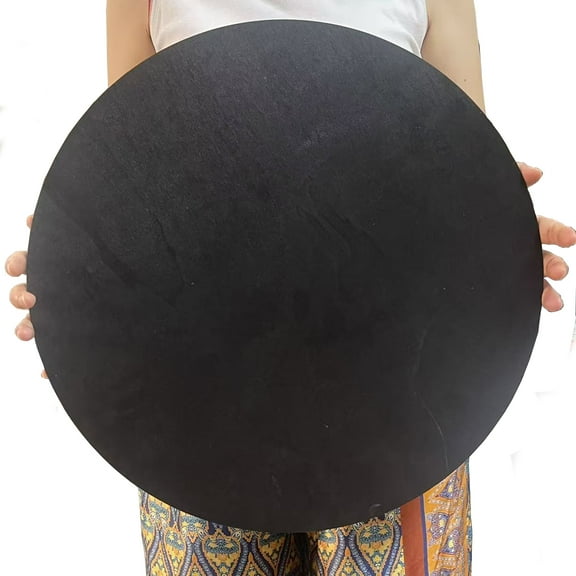 1 Pieces Plywood Round Black Wood 18 inch DIY Project, 45 cm in Size 4mm in Thickness Wall Decor, Door sign, Craft Supplies