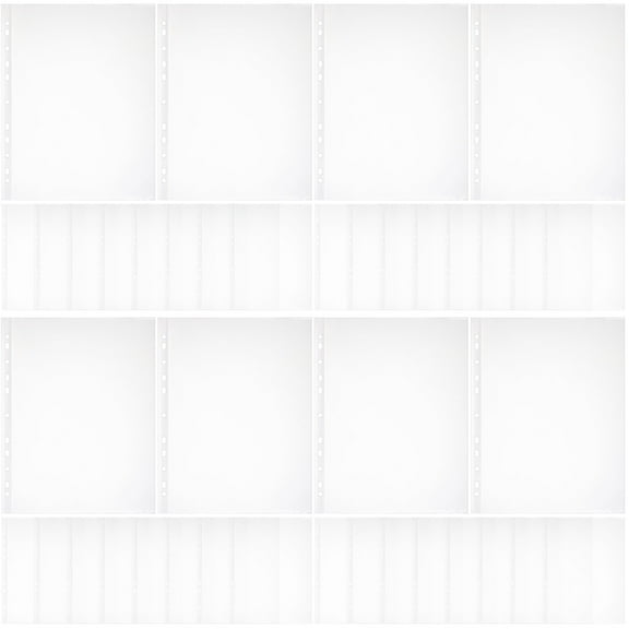 4 Pieces Pole Deadbolts A4 File Bag Loose Leaf Protector Clear Protectors