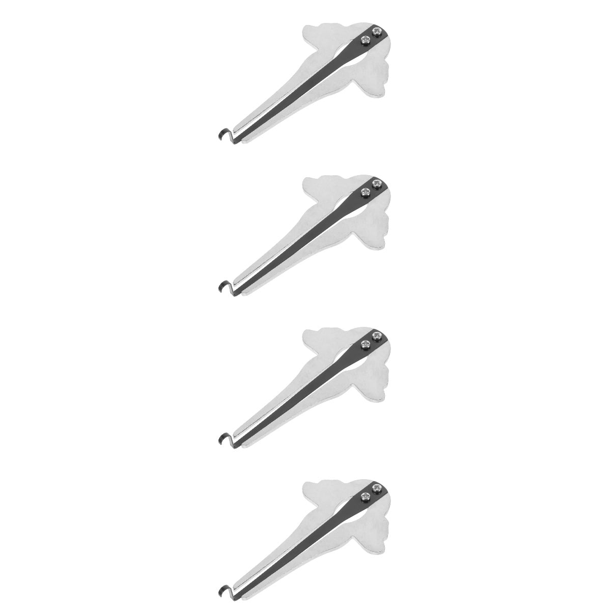 4 Pieces Portable Harmonica for Beginners Jaw Harp Instrument Music Instruments Silver