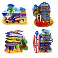 thumbnail image 1 of 4 Pieces Puerto Rico 3D Fridge Magnet, Refrigerator Magnets, Puerto Rican Design, Souvenir, Gift, 1 of 6
