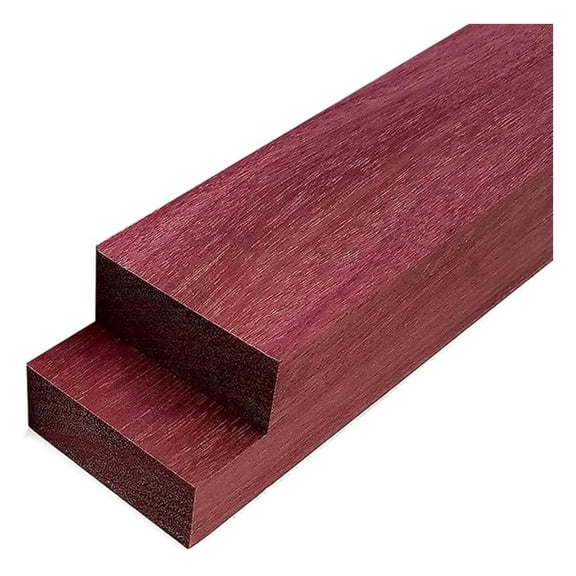 4 Pieces Purpleheart Exotic Hardwood Lumber Boards 3/4" x 2" x 24" | Kiln-Dried Wood for Crafting, Turning & Woodworking Projects by