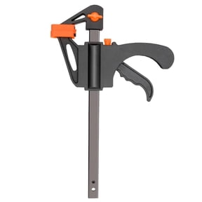 4 Pieces Quick Release 4-Inch Woodworking F Clamp Set - Speed Squeeze Bar Clamp Clip Spreader DIY Tools