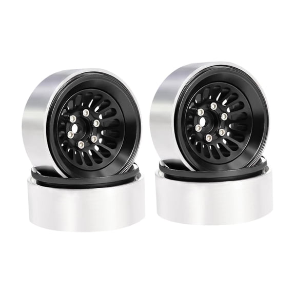 4 Pieces RC Car Crawler Wheel Hub Durable Aluminum Alloy 1.3 Inch for SCX24 TRX4M DIY Accessory