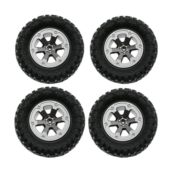 4 Pieces RC Car Tires Assembly DIY Spare Parts Replacement Modified Model Accessories Car Parts Wheels Tires for WPL 1:16 for Fy001