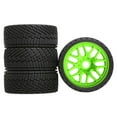thumbnail image 1 of 4 Pieces RC Car Tires Simulation Wheel Tire Durable Plastic for 1/7 1/8 Scale Rally Car Racings, 1 of 9
