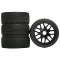 thumbnail image 1 of 4 Pieces RC Car Tires Simulation Wheel Upgrades Parts with Optimal Traction for 1/7 1/8 Scale Rally Cars, 1 of 9
