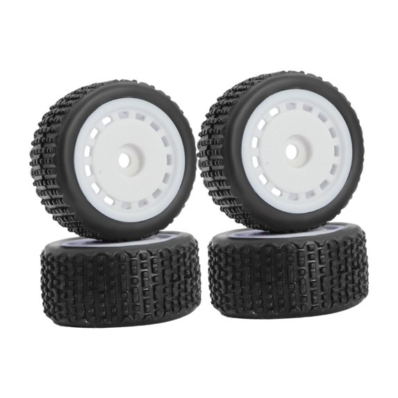4 Pieces RC Wheel Rims Tire Wheel Hub Nylon Material for 1/28 Scale RC Car Crawler Trucks Hobby Users
