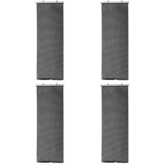 4 Pieces Reflect Blackout Curtains Car Privacy Shade Sun for Front Window