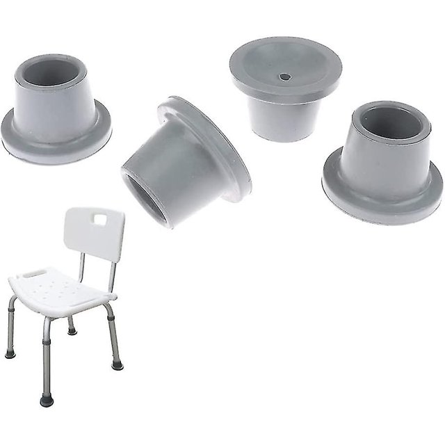 4 Pieces Replacement Feet For Shower Chair Bath Seat Rubber Tips Non