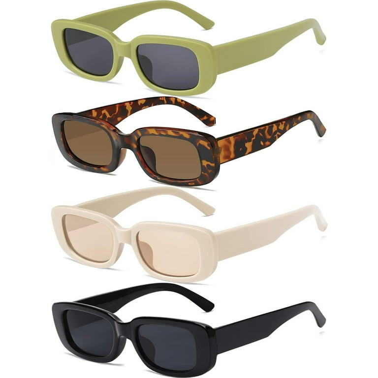 Vintage rectangle glasses on sale