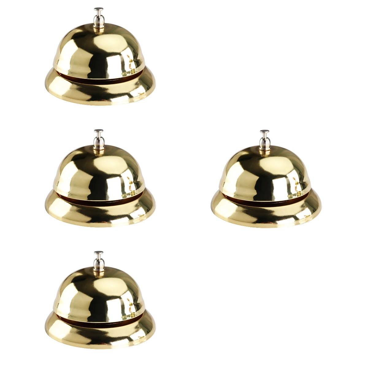 4 Pieces Ring Chime Office Decor Customer Service Bell Santa Toys